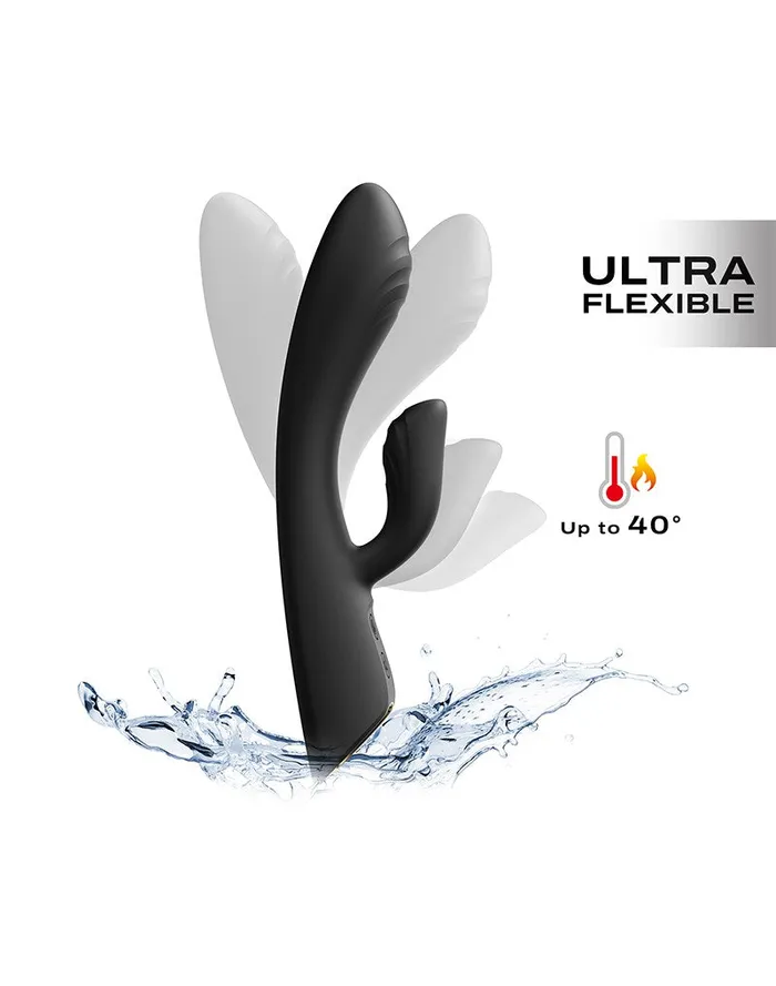 Dorcel - Flexi Rabbit - Verwarmde Tarzan Vibrator - Zwart | Dorcel Vibrators