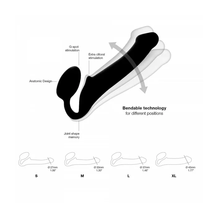 Strap-on-me Female Sex Toys | Dildo Strap-on-me Semi-Realistic Nero M Strap-on-me Female Sex Toys | Dildo Strap-on-me Semi-Realistic Nero M