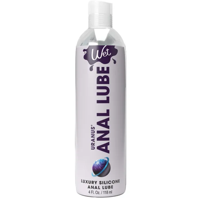 Anal Wet Wet Uranus Anal Lube Premium Silicone Based Lubricant 4 Oz