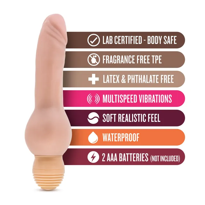 Blush Vibrators | X5 Mr. Right Now - Vanilla Realistic Vibrator by Blush
