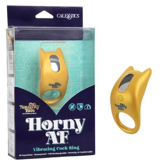 CalExotics Couples Naughty Bits Horny Af Vibrating Cock Ring