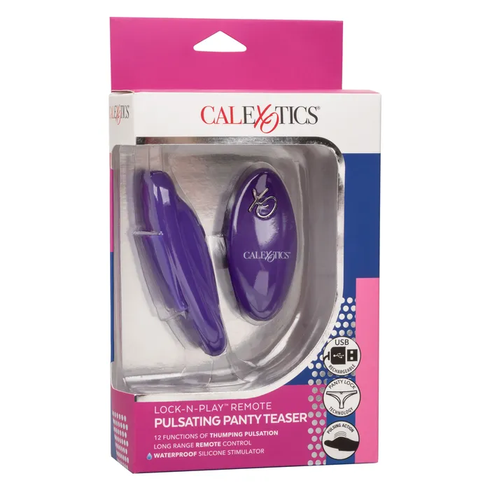 CalExotics Female Sex Toys Locknplay Remote Pulsating Panty Teaser