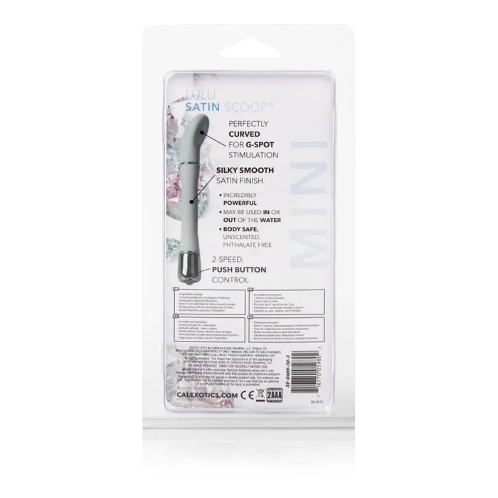 CalExotics Vibrators | Lulu Satin Scoop Vibe - White CalExotics Vibrators | Lulu Satin Scoop Vibe - White
