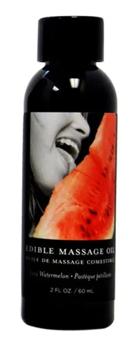 Couples Earthly Body Edible Massage Oil Watermelon 2 Fl Oz