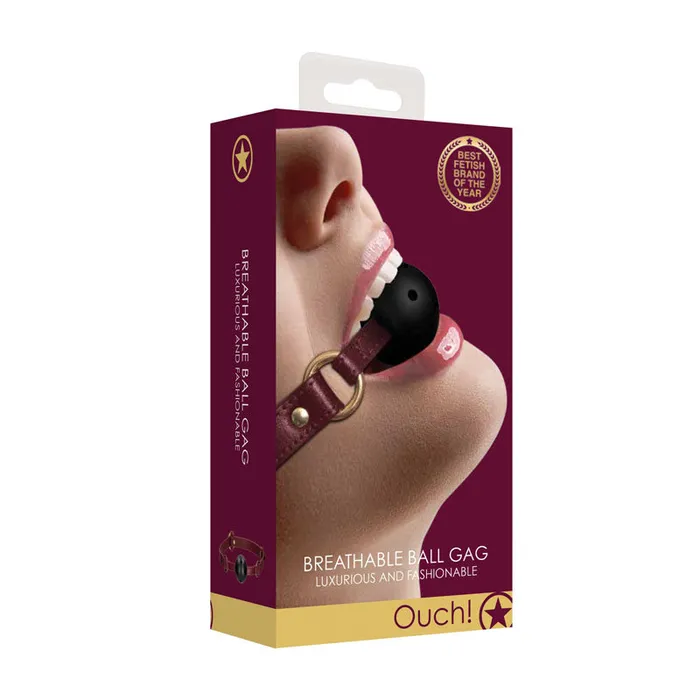 Couples | Shots Toys OUCH! Halo - Breathable Ball Gag - Burgundy Mouth Restraint Couples | Shots Toys OUCH! Halo - Breathable Ball Gag - Burgundy Mouth Restraint