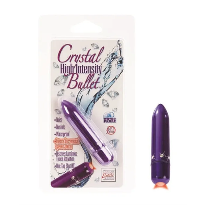 Crystal High Intensity Bullet Purple CalExotics Vibrators