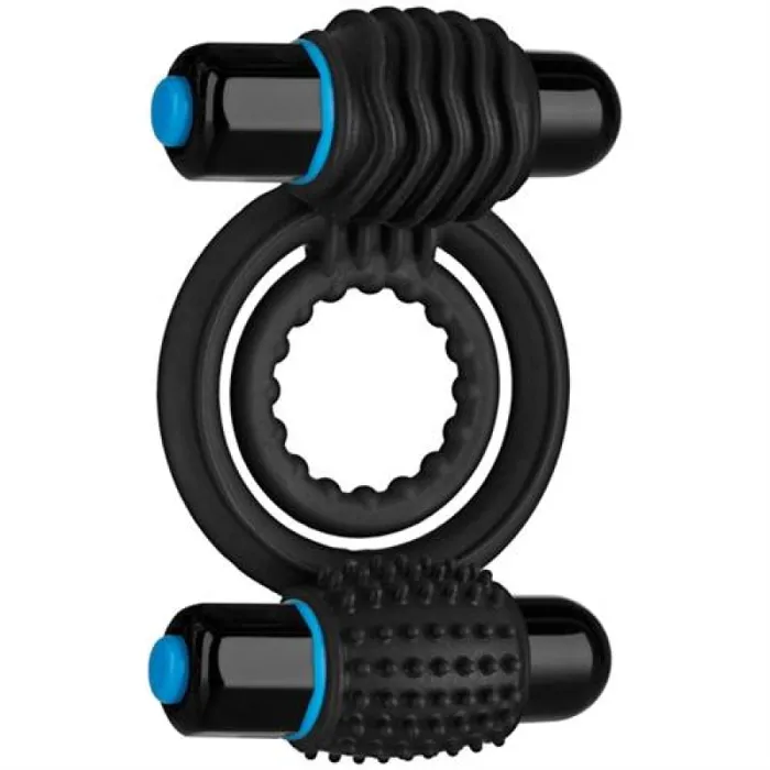 Doc Johnson Couples Optimale Vibrating Double C Ring Black