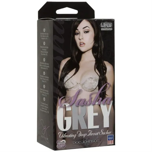 Doc Johnson Male Sex Toys | Sasha Grey Vibrating Deep Throat Ultraskyn Sucker