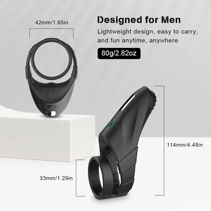 Double Penis Ring Vibrator with Taint Teaser | Lusty Age Female Sex Toys