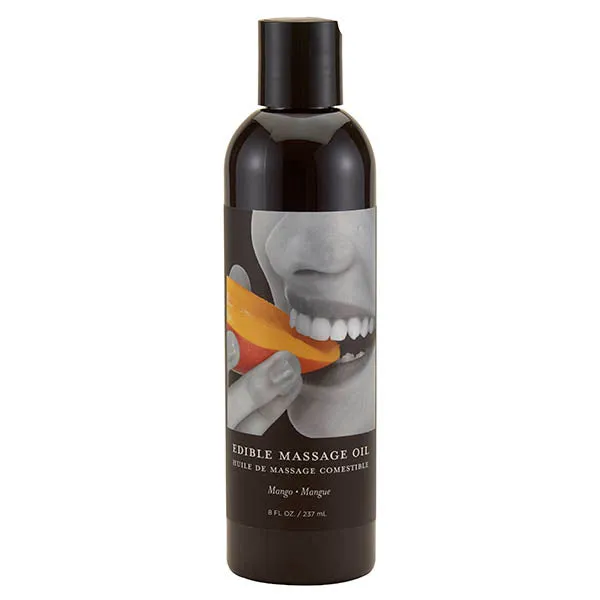 Edible Massage Oil Mango Flavoured 237 ml Bottle Earthly Body Couples