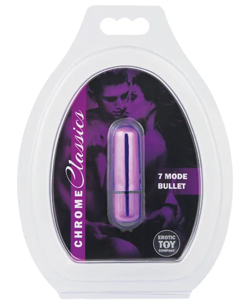 Erotic Toy Company Female Sex Toys | Chrome Classics 7 Mode Metallic Bullet Vibrator