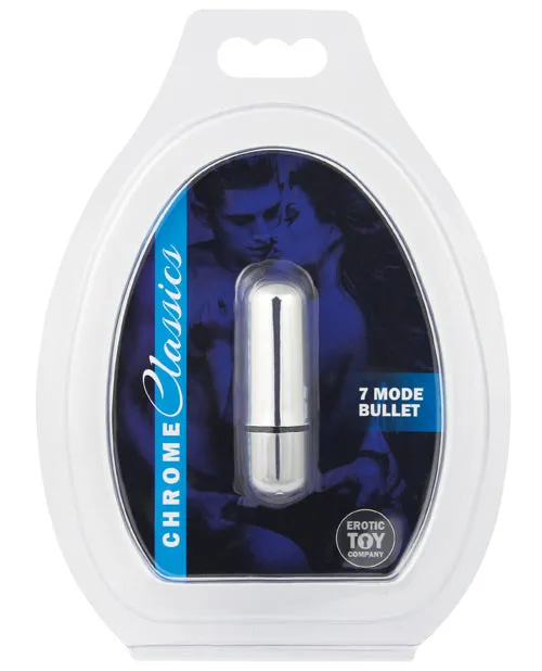 Erotic Toy Company Female Sex Toys | Chrome Classics 7 Mode Metallic Bullet Vibrator