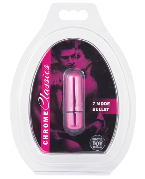 Erotic Toy Company Female Sex Toys | Chrome Classics 7 Mode Metallic Bullet Vibrator