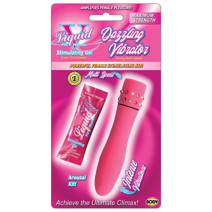 Female Sex Toys Body Action Liquid v Dazzling Vibrator Kit