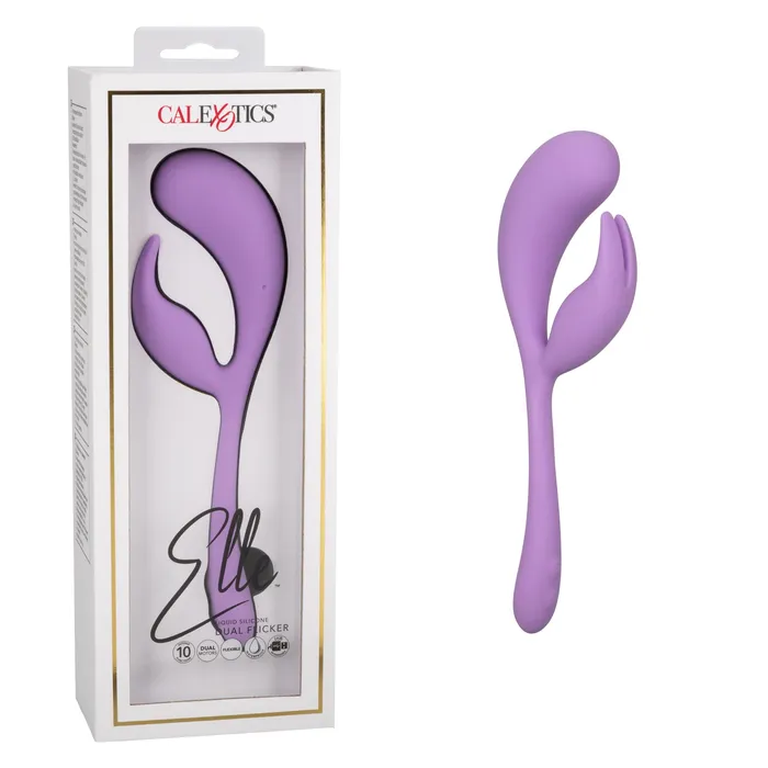 Female Sex Toys | CalExotics Elle Liquid Silicone Dual Flicker