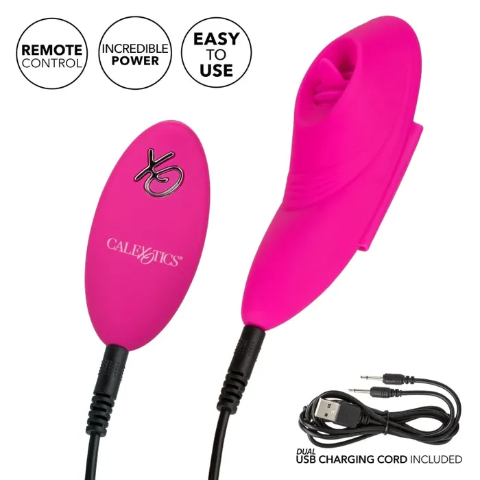 Female Sex Toys | Calexotics Lock-N-Play Remote Flicker Panty Teaser - Pink
