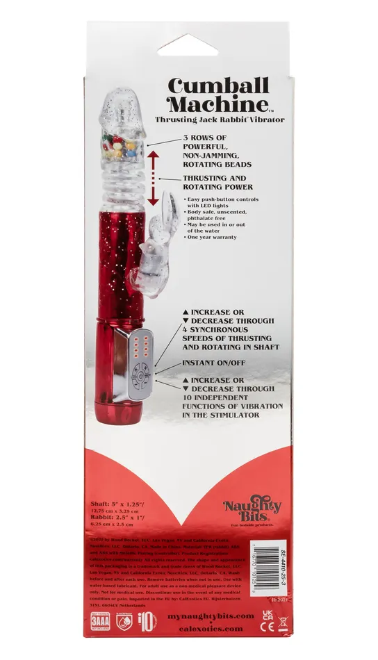 Female Sex Toys | CalExotics Naughty Bits Cumball Machine