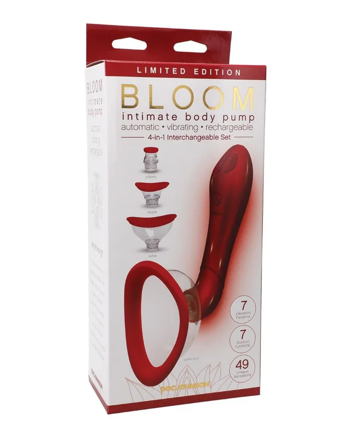 Female Sex Toys | Doc Johnson Bloom - Intimate Body Pump - Automatic - Vibrating - Rechargeable Female Sex Toys | Doc Johnson Bloom - Intimate Body Pump - Automatic - Vibrating - Rechargeable