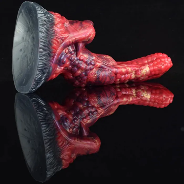 Female Sex Toys | Lovetoyshub 8.1Inch Realistic Large Base Silicone Dragon Dildo