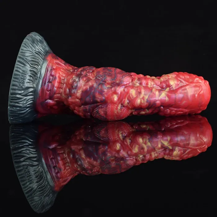 Female Sex Toys | Lovetoyshub 8.1Inch Realistic Large Base Silicone Dragon Dildo