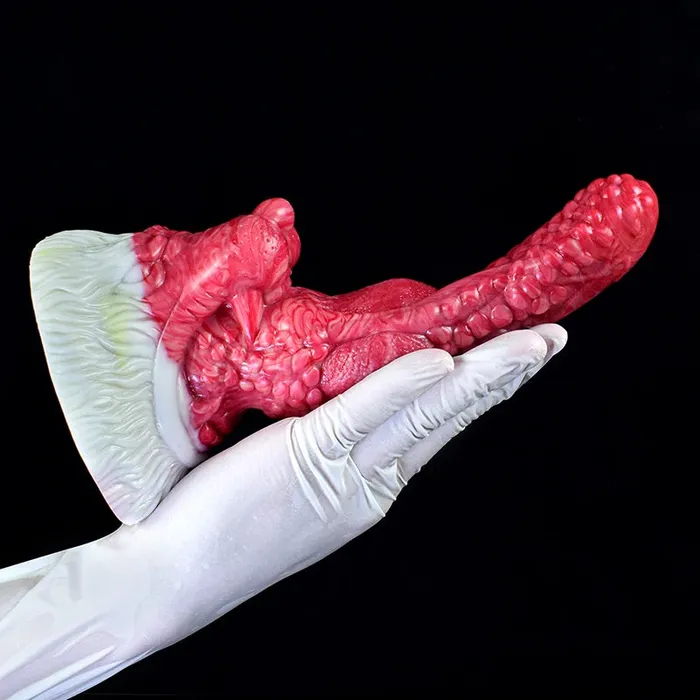 Female Sex Toys | Lovetoyshub 8.1Inch Realistic Large Base Silicone Dragon Dildo