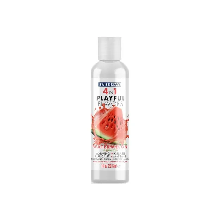 Female Sex Toys Playful Flavours 4 In 1 Watermelon 1oz295ml Swiss Navy