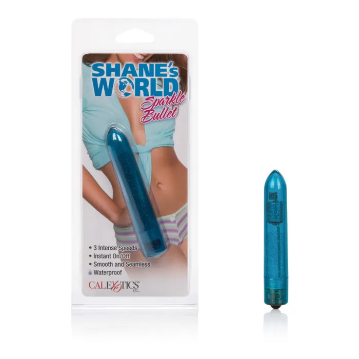 Female Sex Toys | Shane's World Sparkle Bullet - Blue - CalExotics Female Sex Toys | Shane's World Sparkle Bullet - Blue - CalExotics