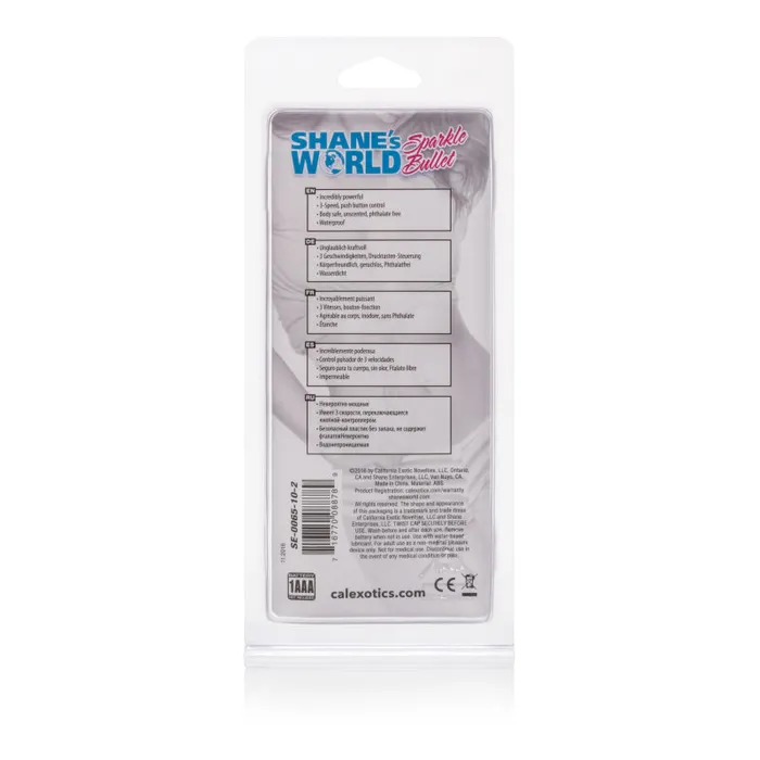 Female Sex Toys | Shane's World Sparkle Bullet - Blue - CalExotics Female Sex Toys | Shane's World Sparkle Bullet - Blue - CalExotics