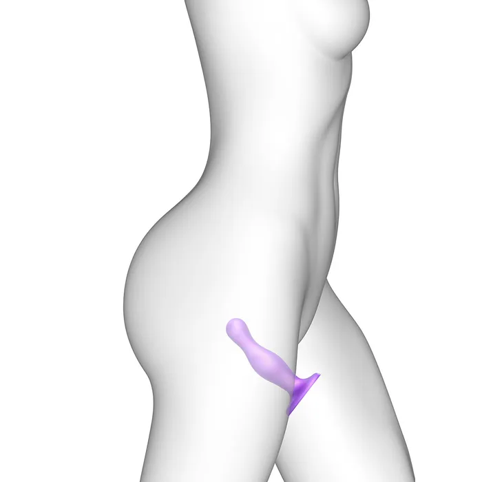 Female Sex Toys | Strap-On-Me Strap-On-Me Curvy Plug Dildo Metallic Purple - Small