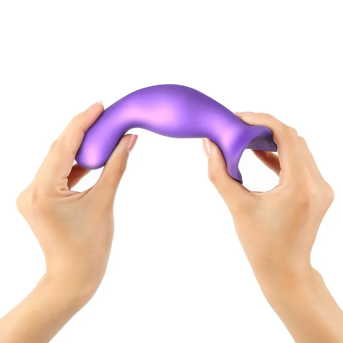 Female Sex Toys | Strap-On-Me Strap-On-Me Curvy Plug Dildo Metallic Purple - Small