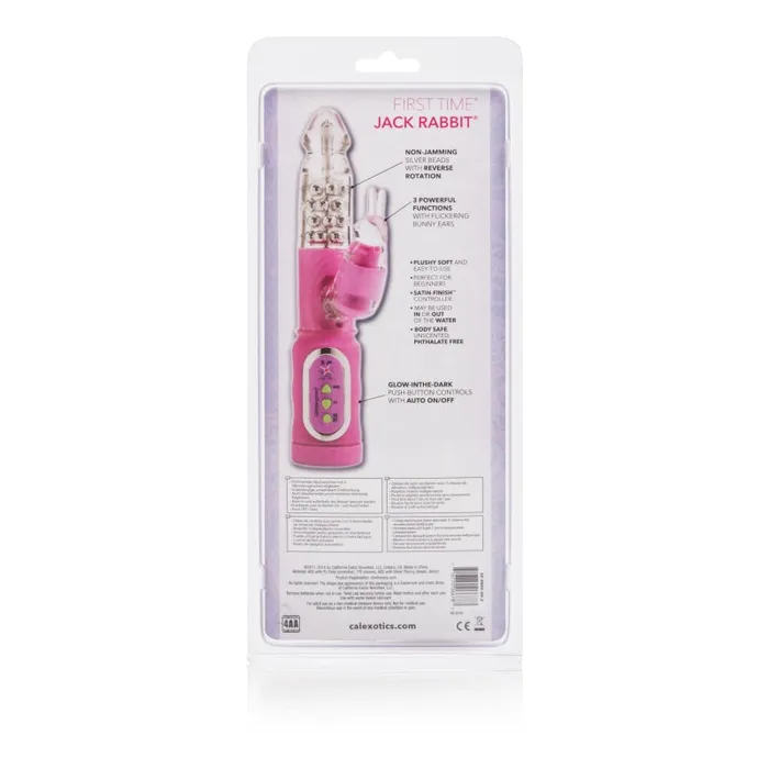 First Time Jack Rabbit - Pink | CalExotics Vibrators First Time Jack Rabbit - Pink | CalExotics Vibrators