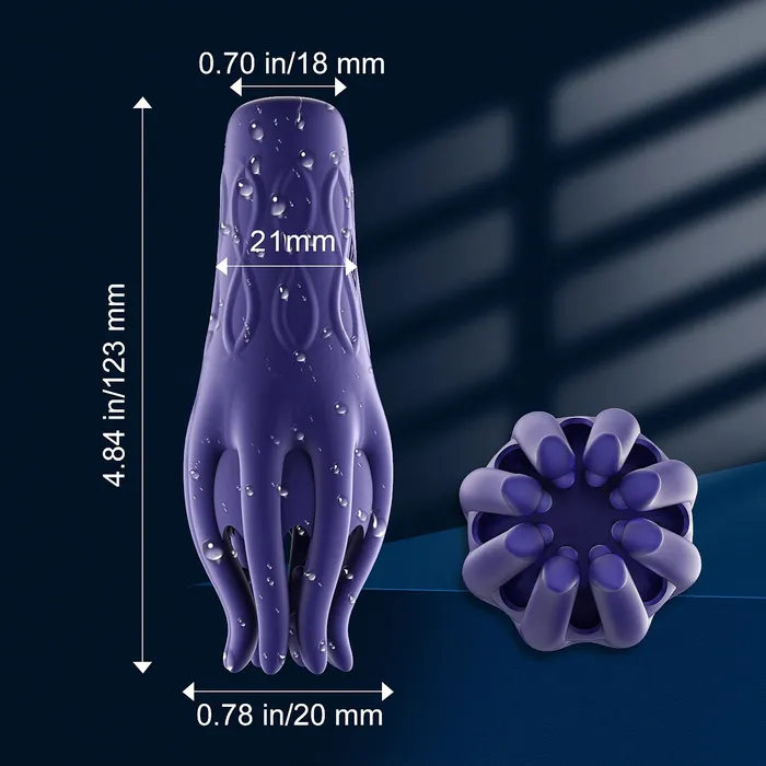 Glans Trainer with 10 Vibration Modes Squid Tentacle Design Stimulator | Lovetoyshub Male Sex Toys