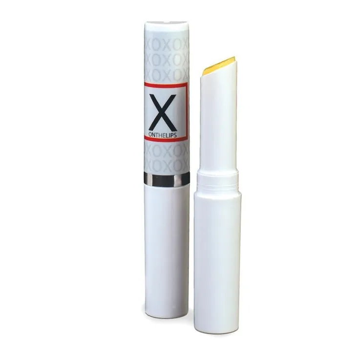 Holiday Female Sex Toys | X on the lips - Buzing lip balm with pheromones
