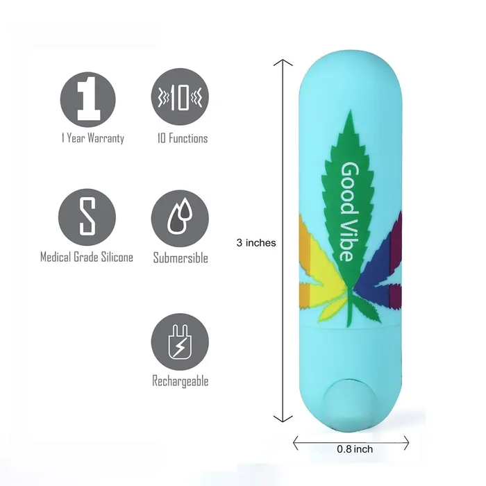 Jessi 420 10 Function Mini Rechargeable Bullet | Maia Toys Female Sex Toys