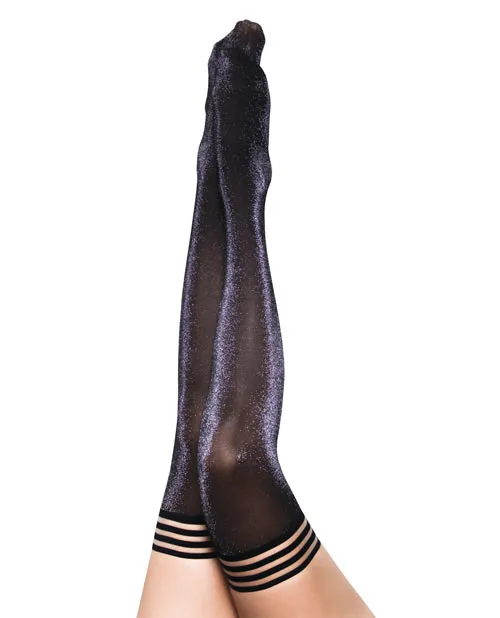 Kixies INC Vibrators Kixies Kaylee Grey Shimmer Thigh High Grey B