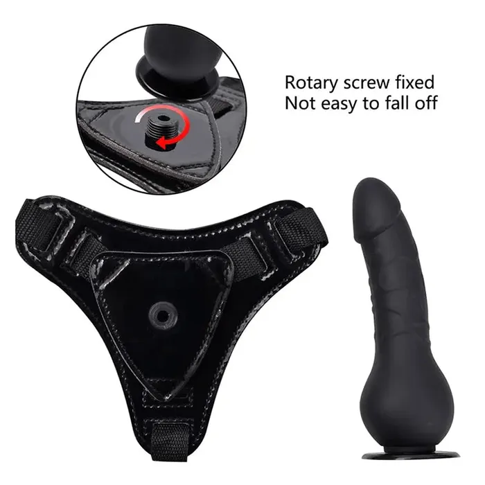 Lovetoyshub Female Sex Toys | 5.5Inch Adjustable Strap On Harness Silicone Dildo
