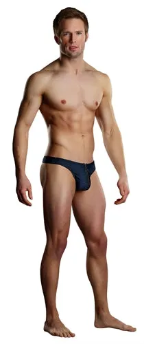 Male Power Radical Sport Zipper Thong Large XLarge Grey Male Sex Toys