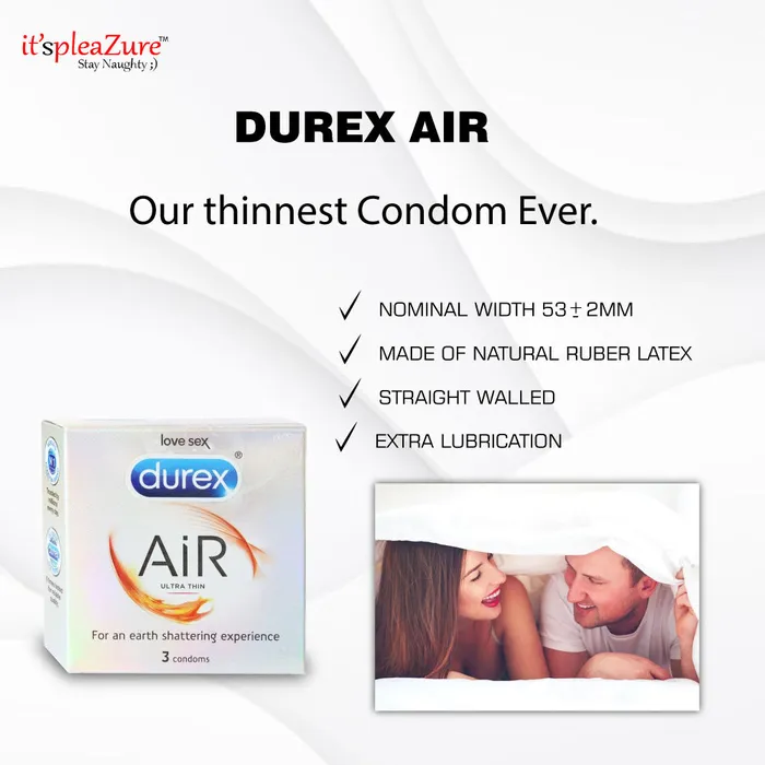 Male Sex Toys | Durex Air Ultra Thin Pack of 3 - ItspleaZure Male Sex Toys | Durex Air Ultra Thin Pack of 3 - ItspleaZure