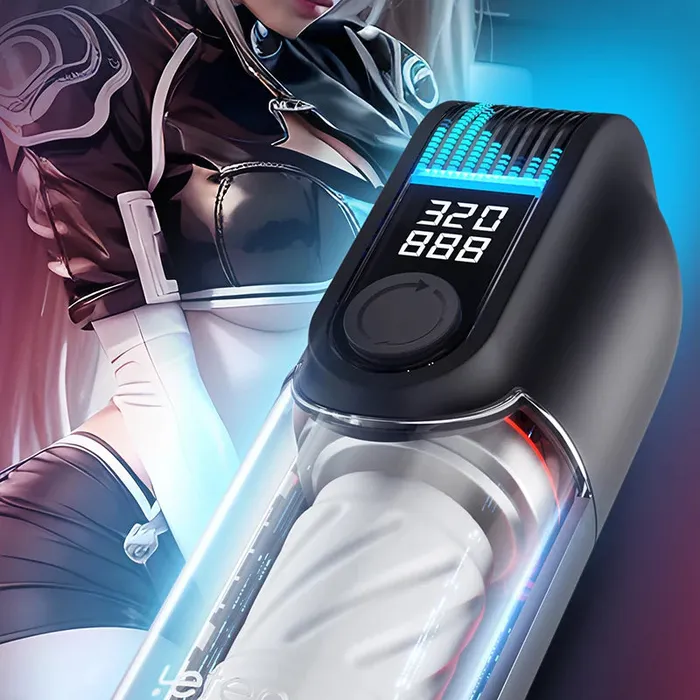 Male Sex Toys | Lovetoyshub 9 Voice & Scene Intelligent Auto Stroker Dual Heated Penis Trainer
