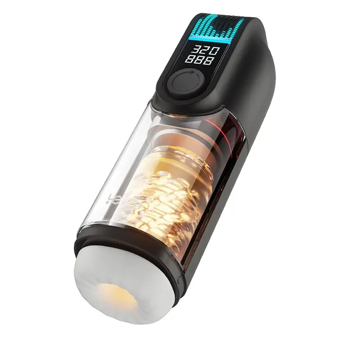Male Sex Toys | Lovetoyshub 9 Voice & Scene Intelligent Auto Stroker Dual Heated Penis Trainer