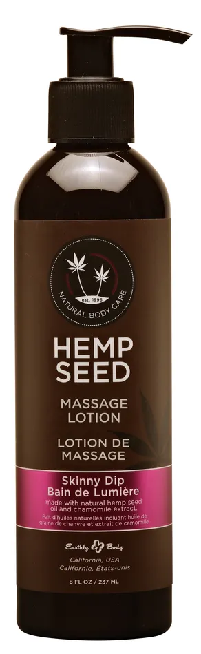 Massage Lotion Skinny Dip 8 Fl Oz 237 ml Earthly Body Couples