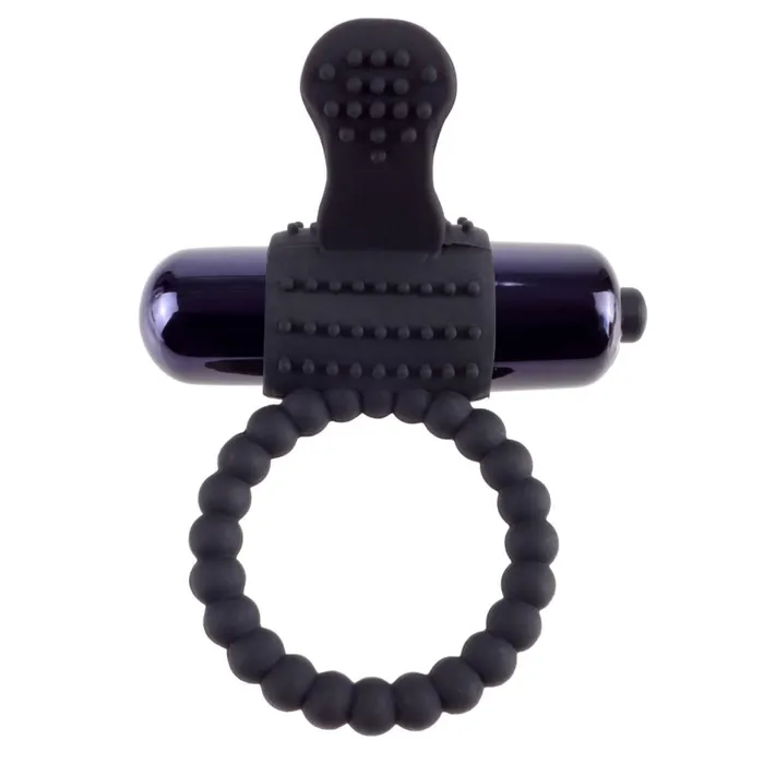 Pipedream Couples | Fantasy C-Ringz Vibrating Silicone Super Ring Black Pipedream Couples | Fantasy C-Ringz Vibrating Silicone Super Ring Black