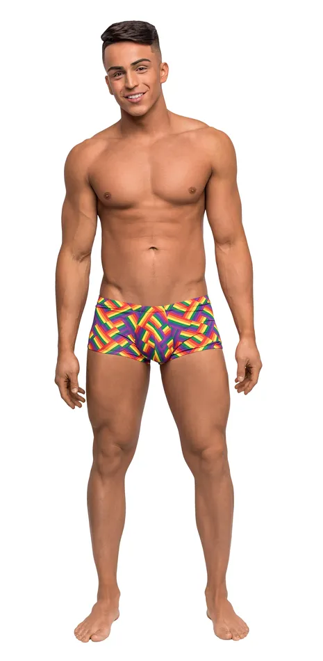 Pride Fest Mini Short XLarge Print Male Power Female Sex Toys
