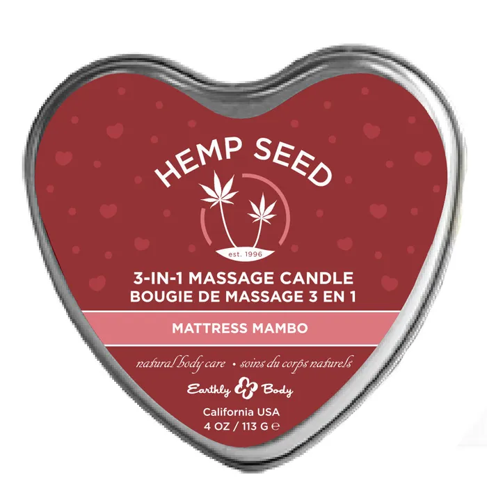 Sale Couples Hemp Seed 3in1 Massage Candle Mattress Mambo Mattress Mambo 4oz