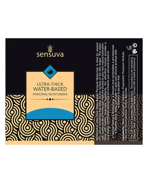 Sensuva Ultra Thick Water Based Personal Moisturizer - 8.12 Oz Unscented | Sensuva Valencia Naturals Female Sex Toys
