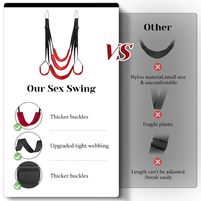 Sex Swing With Widened Thick Comfortable Swing | Lovetoyshub Female Sex Toys