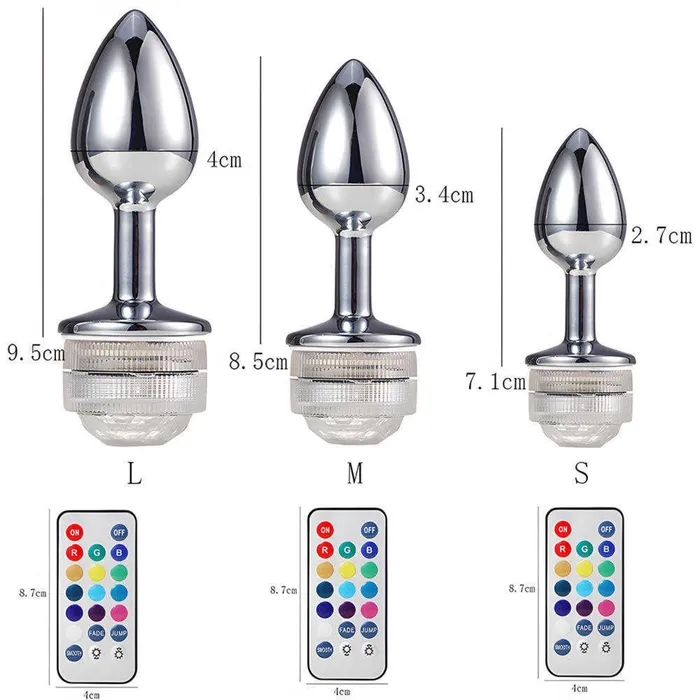 Shenzhen Kovida Medical Products Co., Ltd. Male Sex Toys | Wireless Remote Control LED Anal Plug