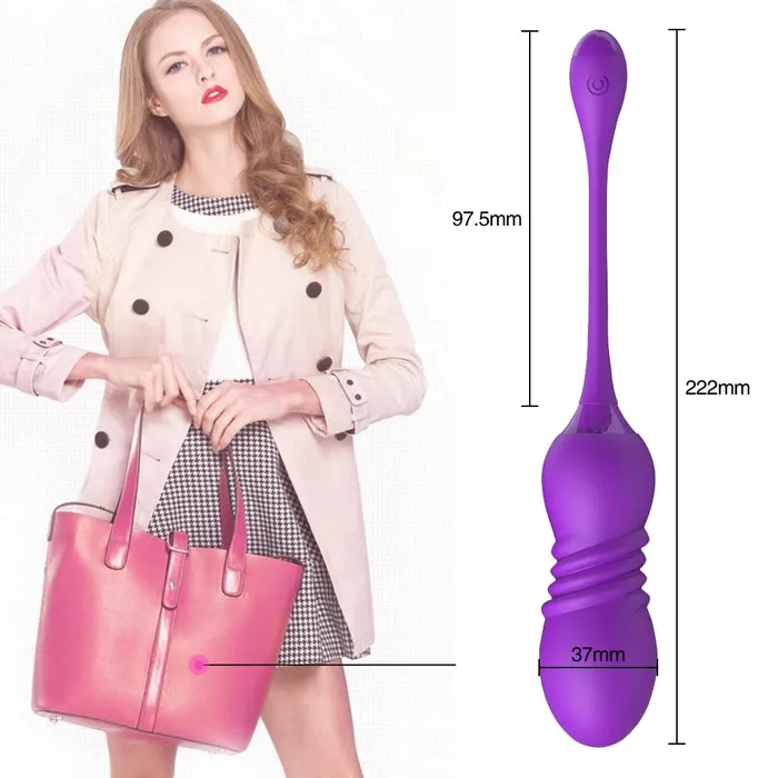 Telescopic Dildo Remote Control Vibrators for Women | Lusty Age Female Sex Toys