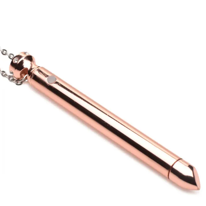 XR Brands Vibrators | Charmed 7X Vibrating Necklace-(ag894-rose)