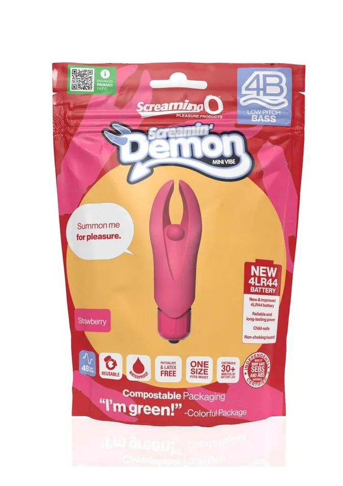 4b Demon Rechargeable Silicone Mini Clitoral Stimulating Vibrator Screaming O Female Sex Toys